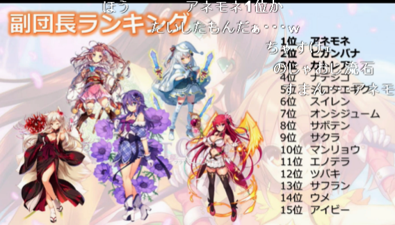 フラワーナイトガールニコニコ放送内容１０回 花騎士の世界 Flower Knight Girl 花騎士物語絆