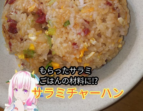 東雲絆特製 サラミチャーハン   簡単節約料理