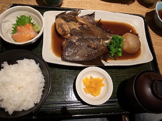 カレイの煮付け定食 嘉文 藤が丘店 けつログ