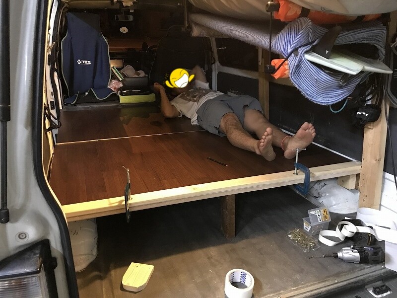 ボンゴ バン 車中泊ベット 作成 Milestone In Pocky