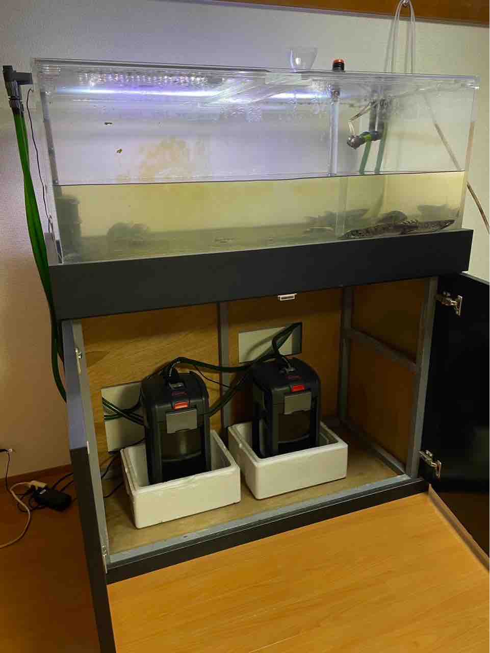アクリル水槽　1200×600×450 外部フィルターセット アクリル水槽 1200×600×450 外部フィルターセット