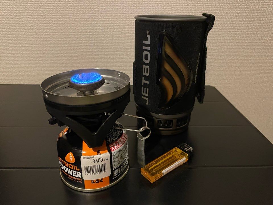 JetBoil FLASH の点火装置（イグナイター）が故障した時の点火方法