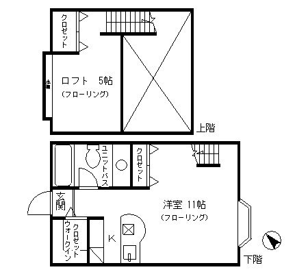 田園都市線『桜新町』のロフト付き賃貸!ホテル仕様の開放感ある空間
