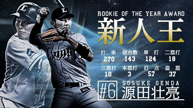 埼玉 4⁄6(金)～「新人王」源田壮亮選手メモリアルグッズ発売！ 源田