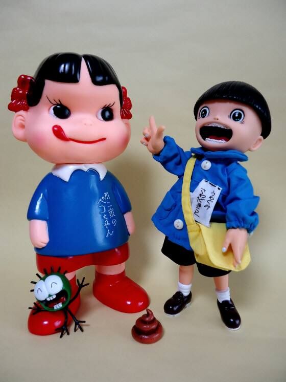 B まことちゃん 楳図かずお 希少品 アクションフィギュア 2体セット