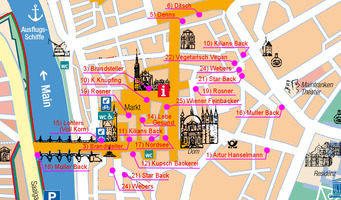 パン屋マップ マルクト広場周辺