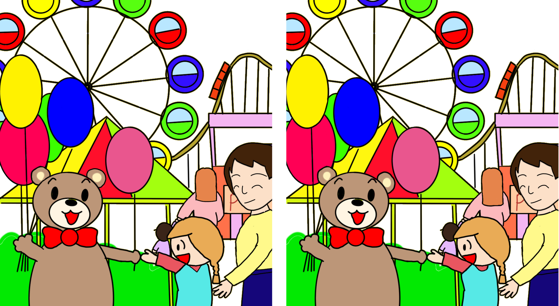 間違い探しクイズ 上級編6 脳トレ学校