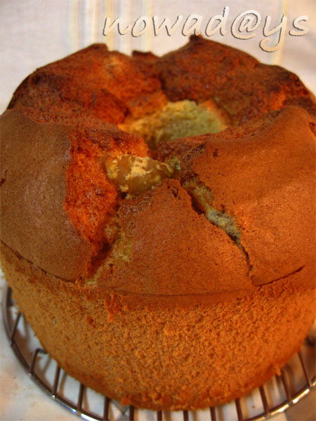 秋の味覚 栗のメープルシフォンケーキ Nowad Ys