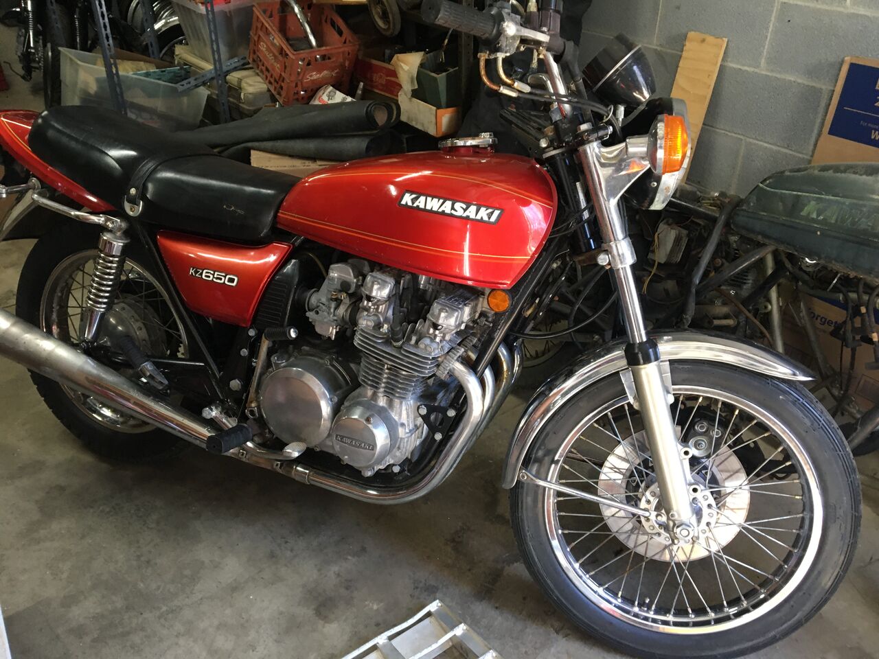 当時物？ 希少？ z650 kz650 ザッパー アルフィン クラッチカバー(検