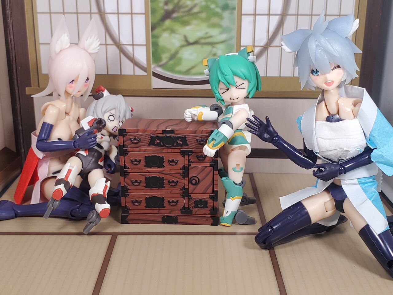 muscuto スサノヲ顔パーツ六種+髪 メガミデバイス