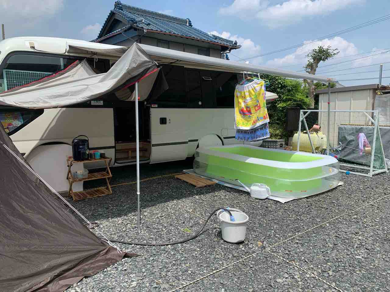 愛知独自の緊急事態宣言 2回目 お庭キャンプ １日目 どこまでいける キャンピングカーでの旅日記