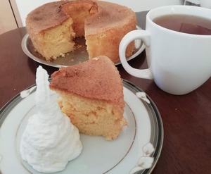 お茶と生クリーム