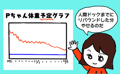 体重予定グラフ