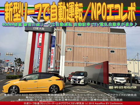 新型リーフで自動運転/NPOエコレボ画像