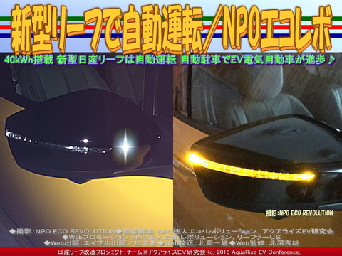 新型リーフで自動運転/NPOエコレボ画像