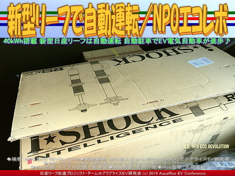 新型リーフで自動運転／NPOエコレボ画像