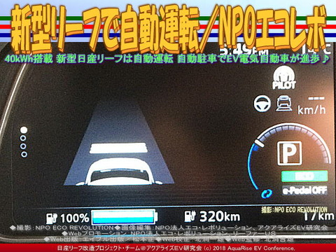 新型リーフで自動運転/NPOエコレボ画像