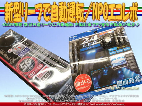 新型リーフで自動運転/NPOエコレボ画像