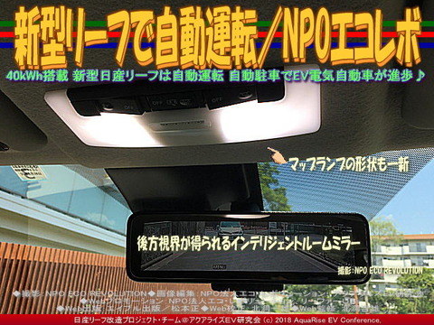 新型リーフで自動運転／NPOエコレボ画像