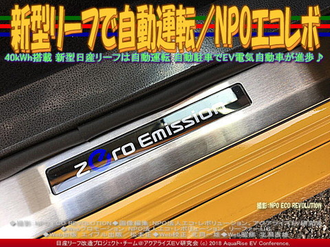 新型リーフで自動運転/NPOエコレボ画像