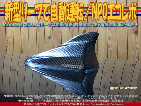 新型リーフで自動運転/NPOエコレボ画像
