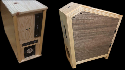 作品紹介 木製pcケース 1号機 2号機 Ryotaro Woodwork 合板を使わない木工