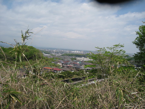 御殿峠より市内を望む