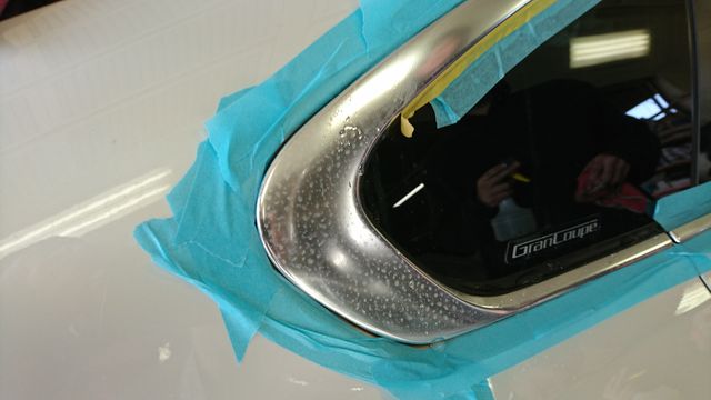 輸入車の化粧モールの水アカにお困りのオーナー様 車 バイクのキズ修理 板金塗装 全塗装 トラック架装 施工例 愛媛県松山市ナップファクトリー 輸入車の化粧モールの水アカにお困りのオーナー様 車 バイクのキズ修理 板金塗装 全塗装 トラック架装 施工例 愛媛県松山市ナップファクトリー
