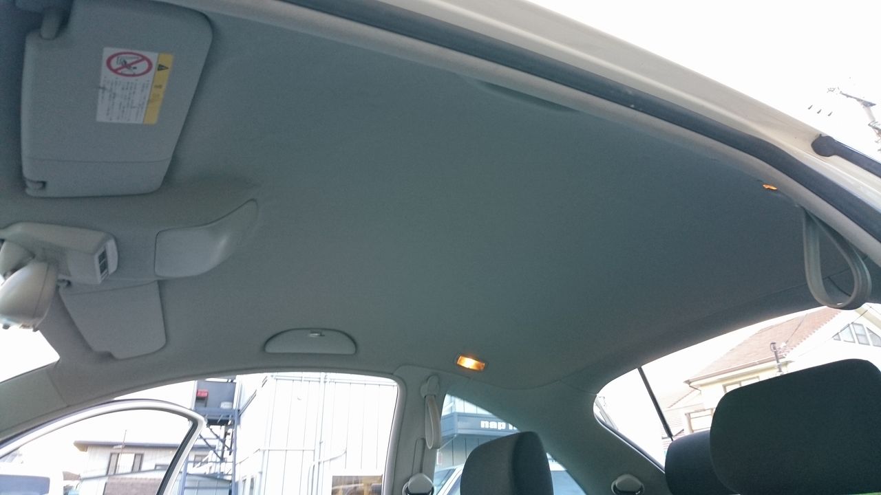 ビートル 天井張り替えです 車 バイクのキズ修理 板金塗装 全塗装 トラック架装 施工例 愛媛県松山市ナップファクトリー