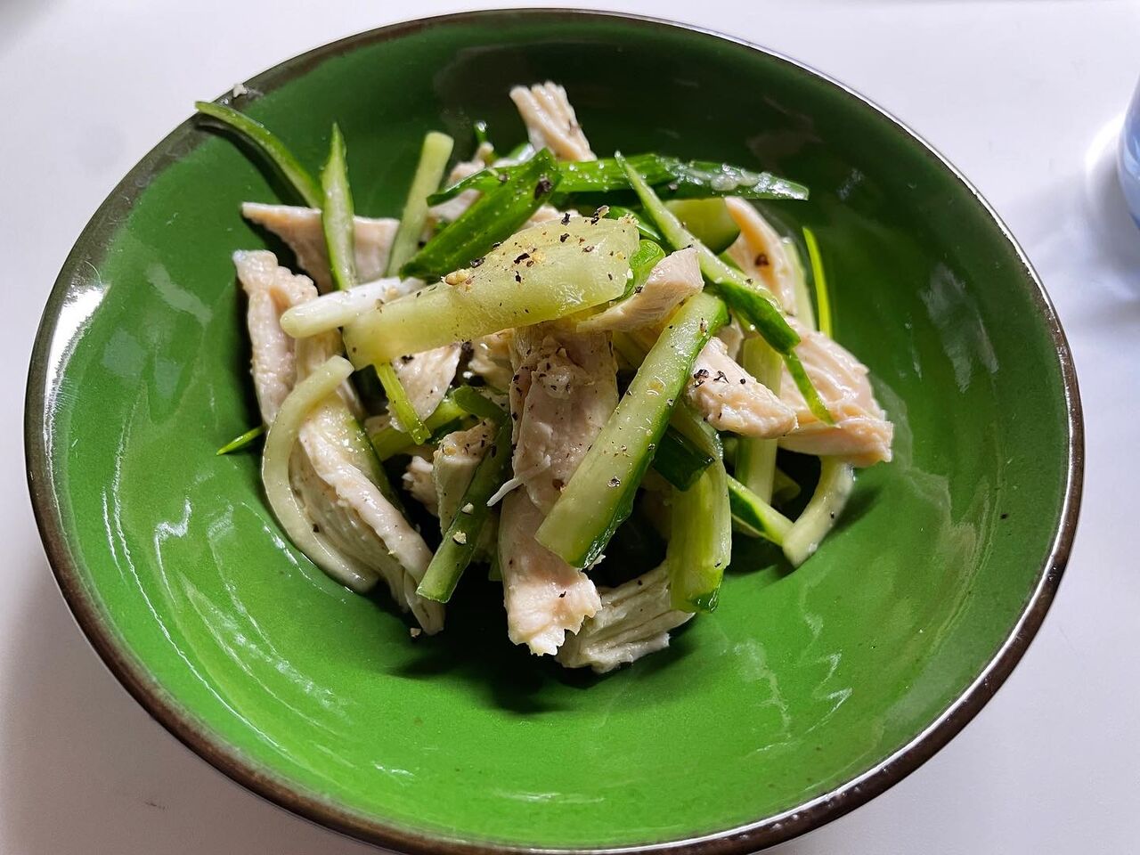 蒸し鶏のネギ和え 高野豆腐 ホタテとワカメの和風スパゲティの晩ご飯 Eat Well Sleep Well Nori Blog