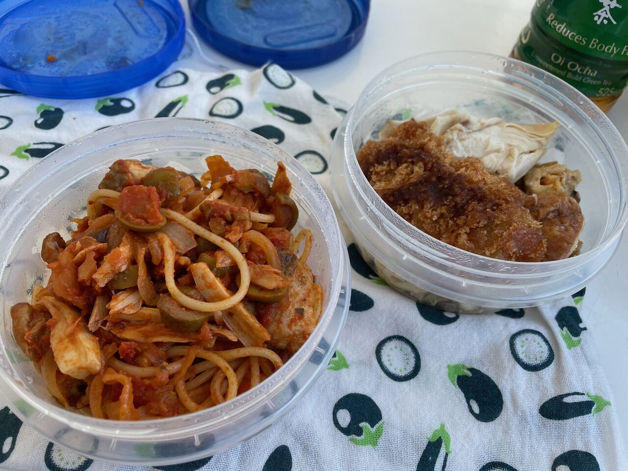 ブリのプッタネスカとトンカツのお弁当 Eat Well Sleep Well Nori Blog