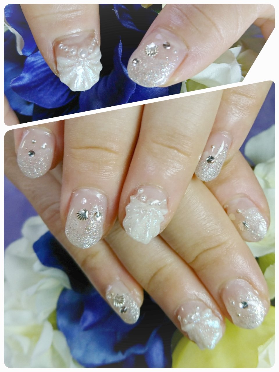 大人綺麗 シェル３dネイル Nrp ネイルブログ