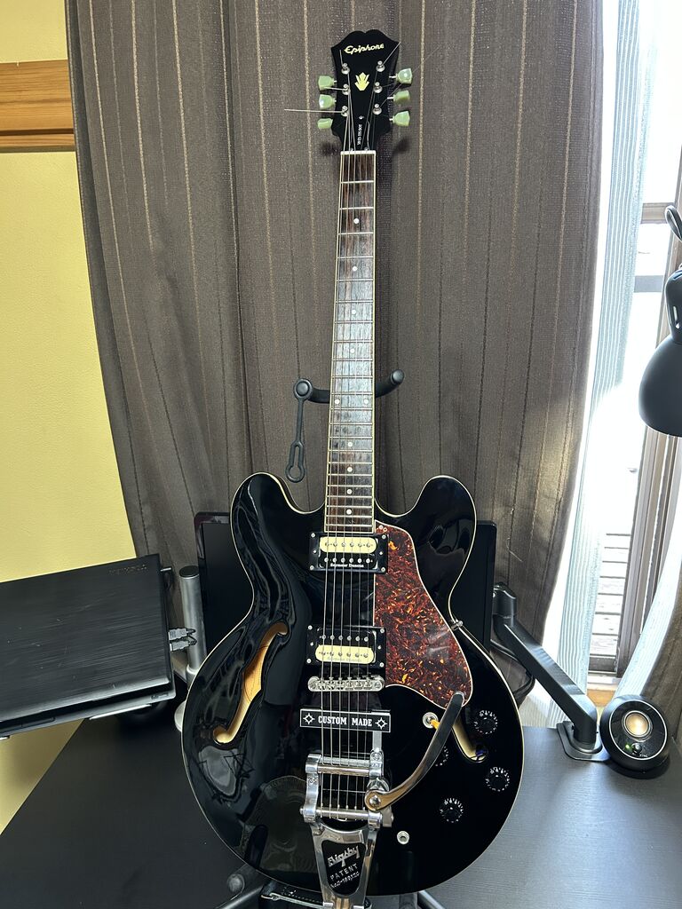 Epiphone エピフォン　セミアコ　ビグスビーアーム　ケース付き Epiphone エピフォン セミアコ ビグスビーアーム ケース付き