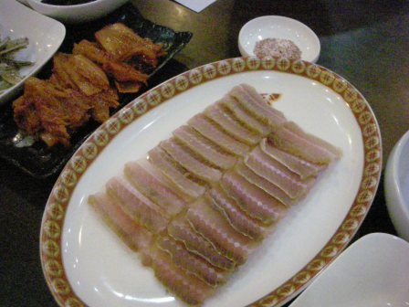 韓国の珍味 ホンオ エイ をいただきました てつ校長のひとり言