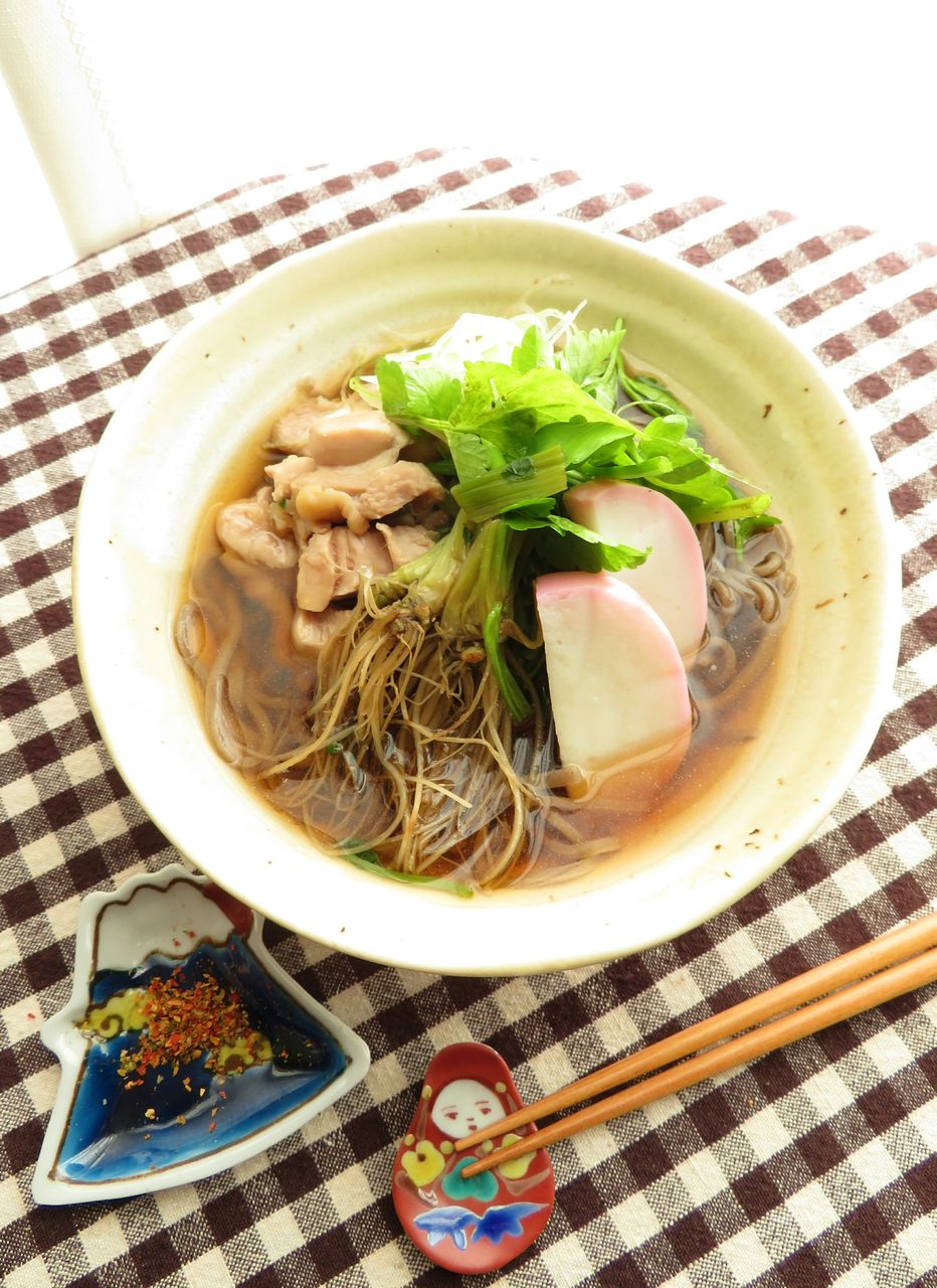年越し蕎麦☆簡単!仙台せり鍋風蕎麦 cafe*lusikka〜おうちで
