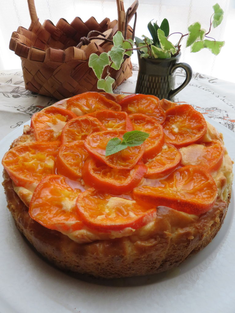 マンダリンオレンジチーズケーキ Cafe Lusikka