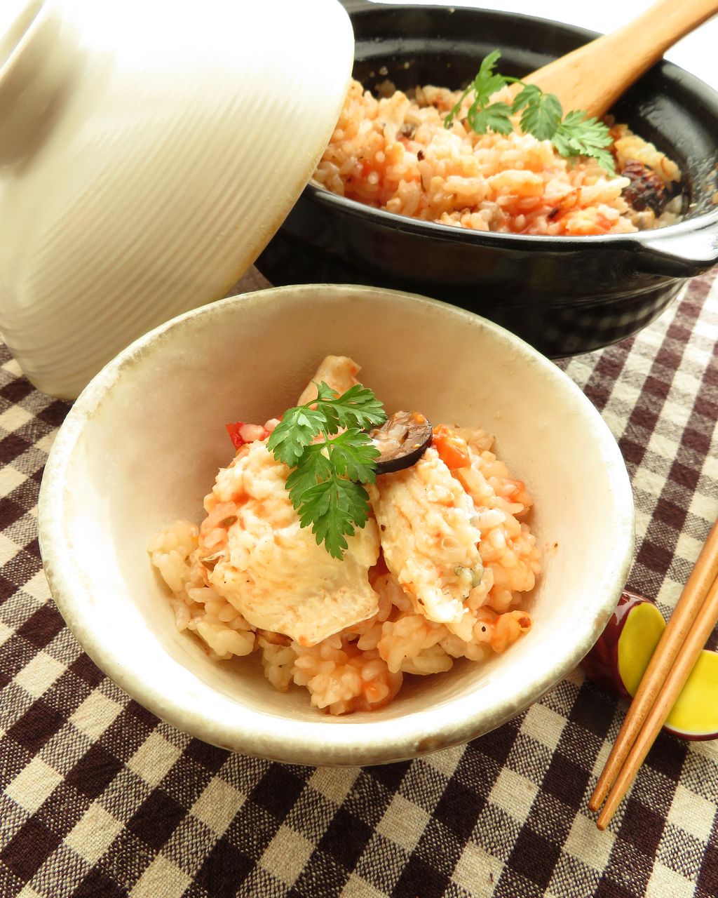 小豆島 島鱧と丸ごとトマトの炊き込みご飯 島鱧レシピコンテスト Cafe Lusikka