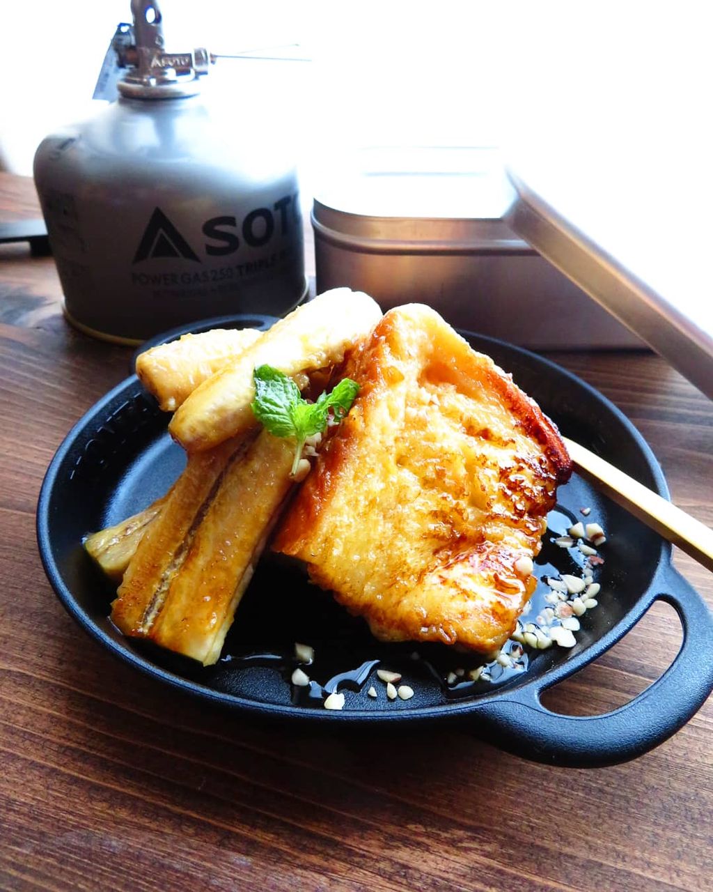 レシピ動画 メスティンで焼くフレンチトーストの作り方 How To Make Simple French Toast 山ごはん Cafe Lusikka