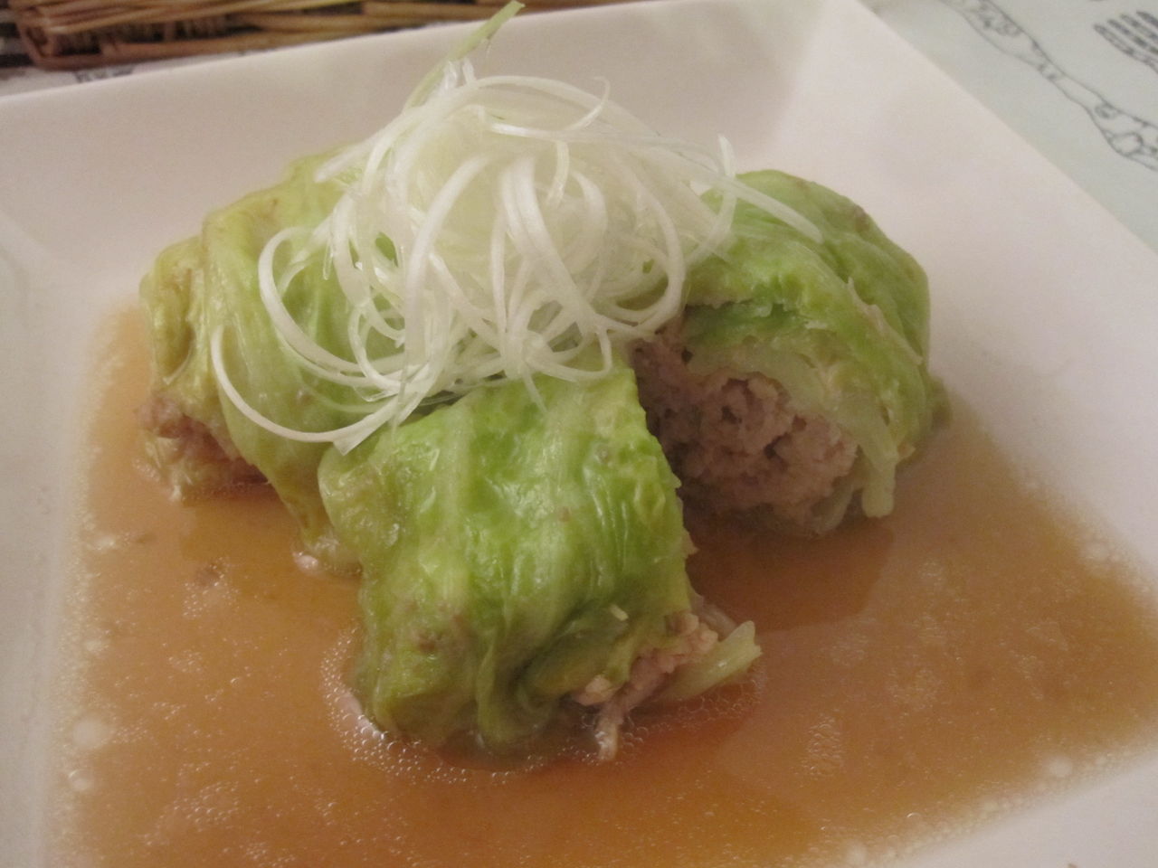 帆立缶が隠し味 和風ロールキャベツ Cafe Lusikka