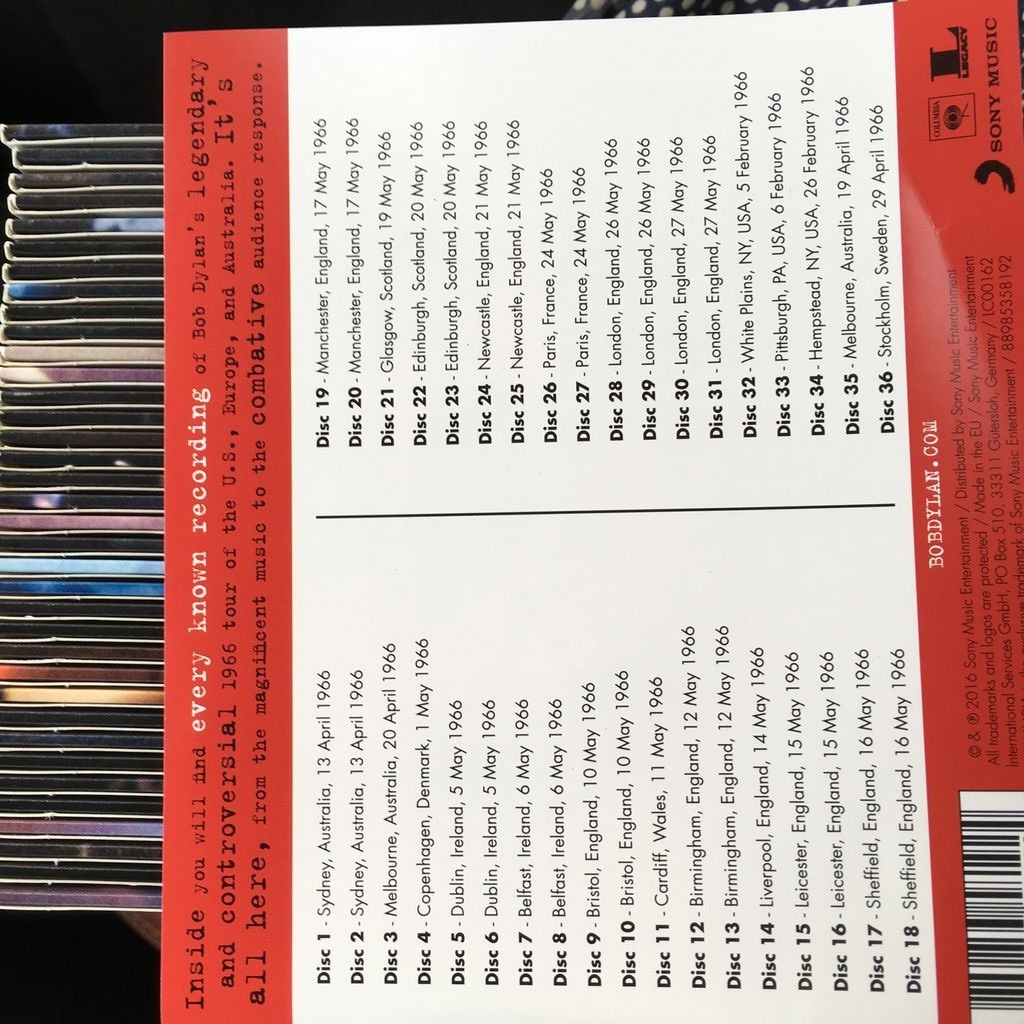 国内版36CD BOX！ボブ・ディラン/1966 LIVE RECORDINGS