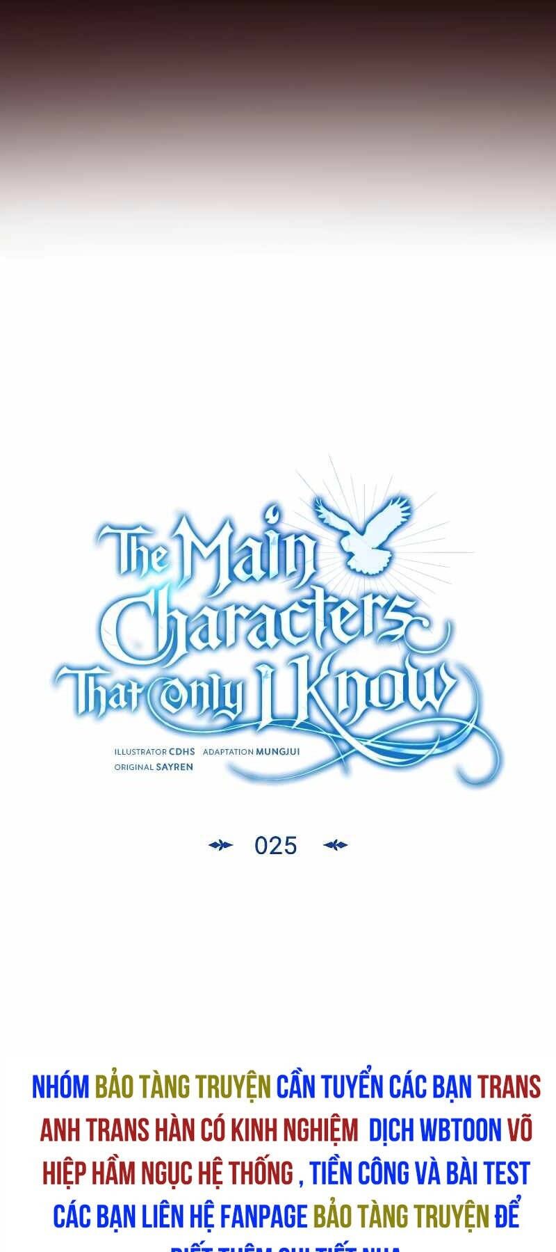 Những Nhân Vật Chính Mà Chỉ Tôi Biết Chapter 25 - 26
