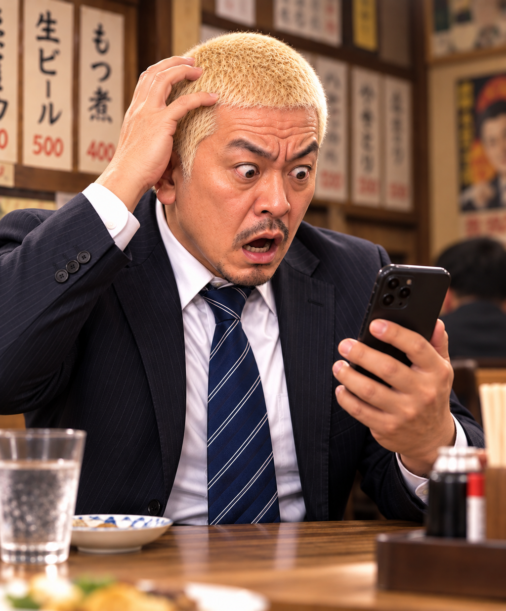 衝撃を受けるみつる君
