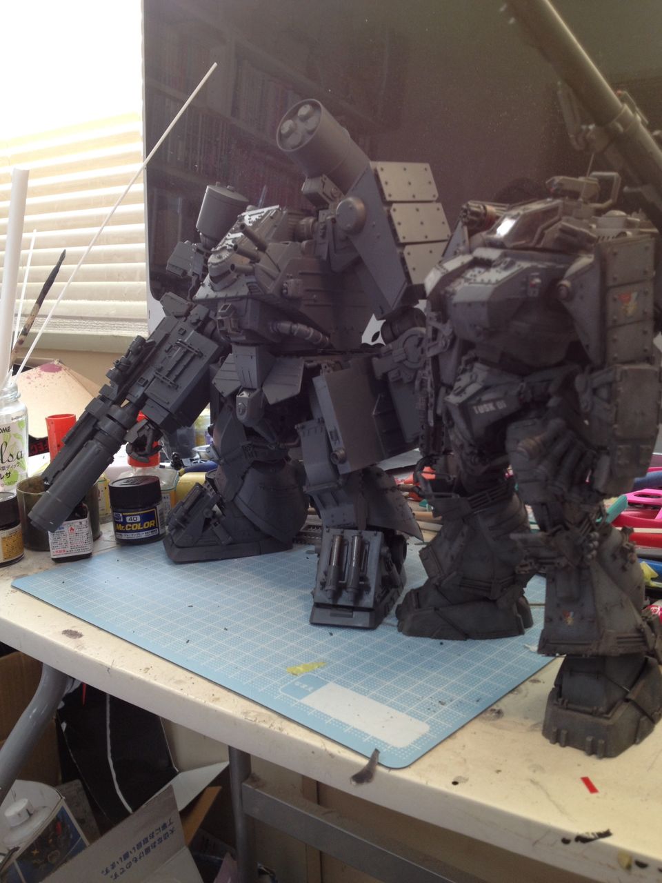 1/48アイアンフット（スクラッチ）製作記その25基本塗装 : 戦争の子犬たち