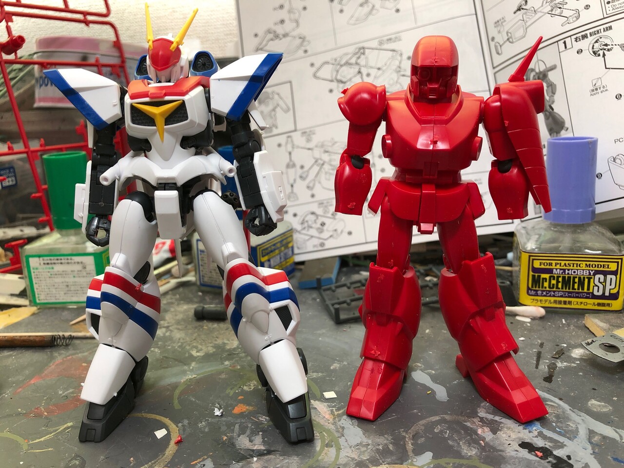1/144ダイン製作記その1仮組からのプロポーション検討 : 戦争の