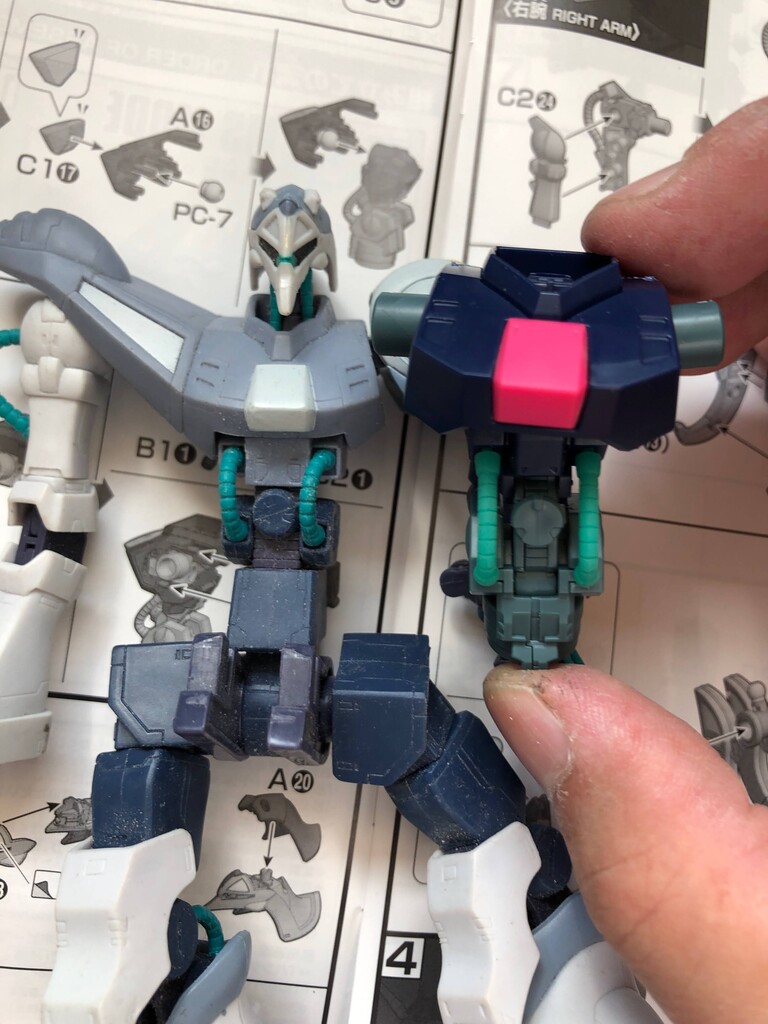 HGUCバウンド・ドック製作記 仮組み : 戦争の子犬たち