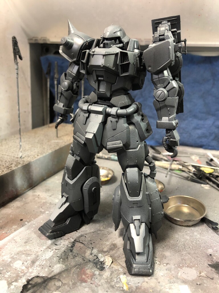 MGザクウォーリア製作記その16 下地塗装 : 戦争の子犬たち