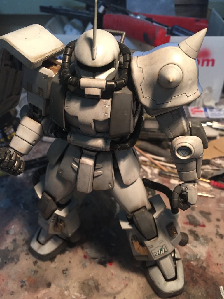MG MS-06R-1 ザクII シン・マツナガ大尉機 製作記その3 いきなり出来てたりする : 戦争の子犬たち