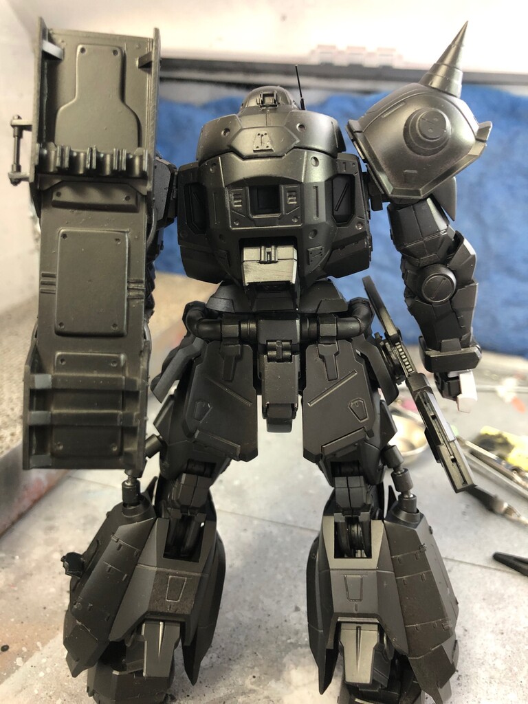 MGザクウォーリア製作記その16 下地塗装 : 戦争の子犬たち