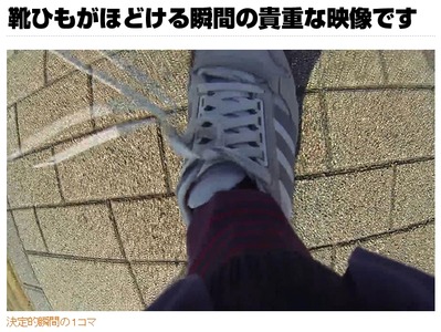 決定的瞬間の1コマ