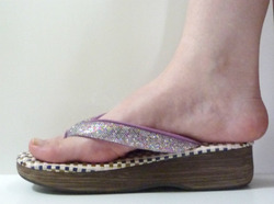 カフェぞうり花緒サンダル足入れ